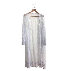 La Vie En Rose Sheer Lacey Robe